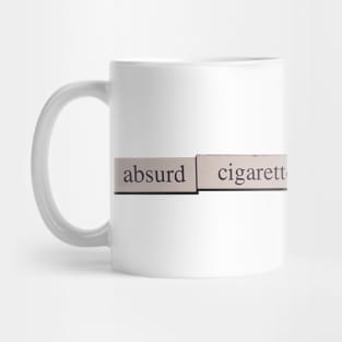 Absurd cigarette smoke aesthetic - refrigerator magnets Mug